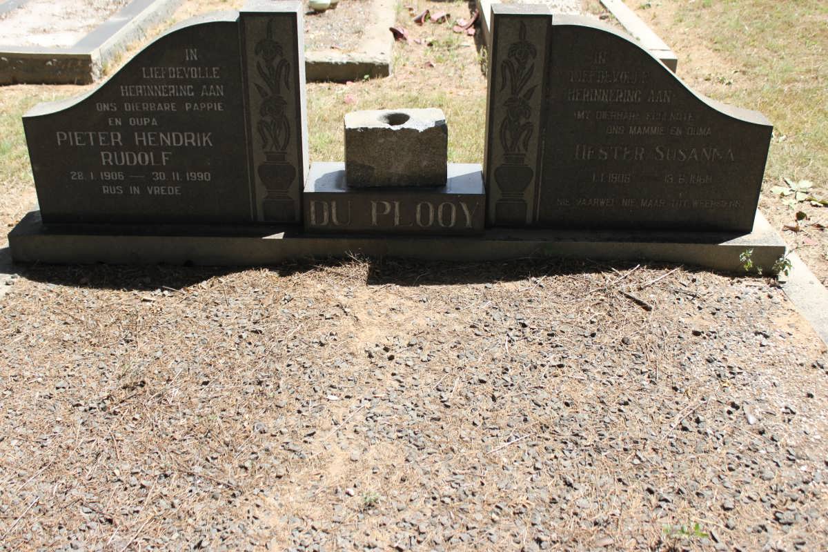 PLOOY Pieter Hendrik Rudolf, du 1906-1990 &amp; Hester Susanna 1905-1968
