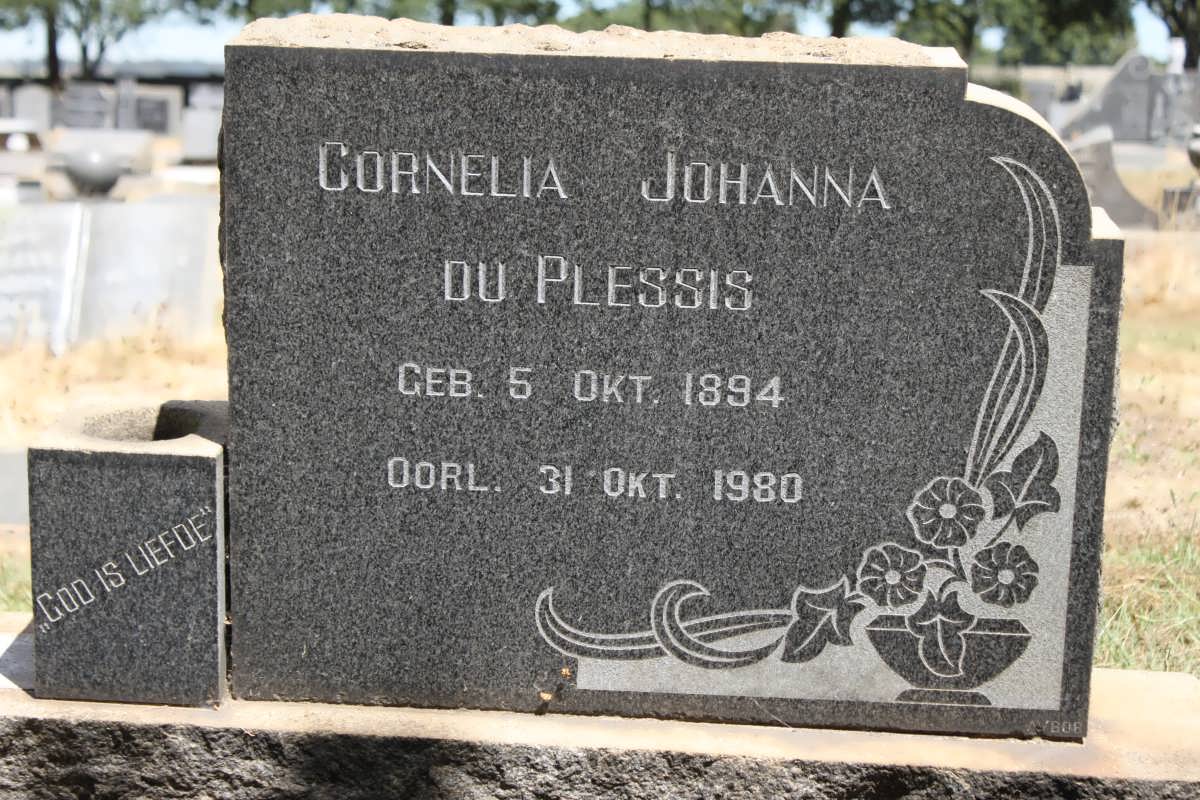 PLESSIS Cornelia Johanna, du 1894-1980
