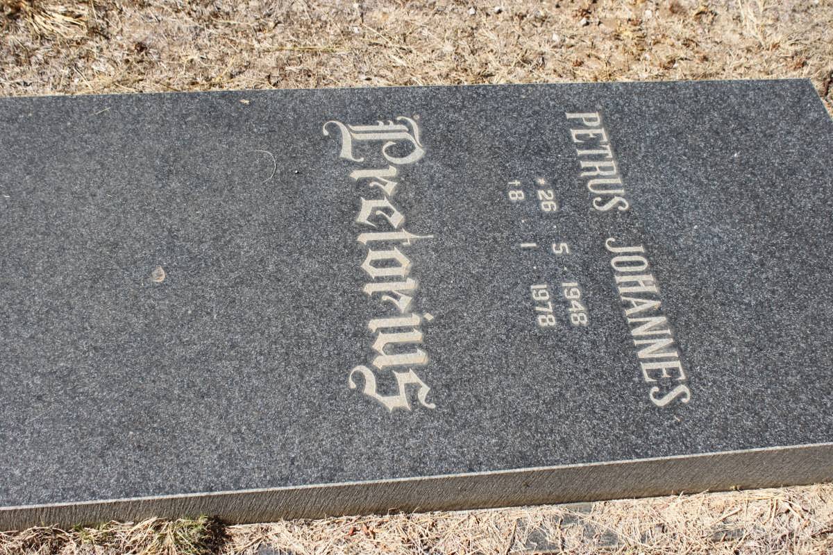 PRETORIUS Petrus Johannes 1948-1978