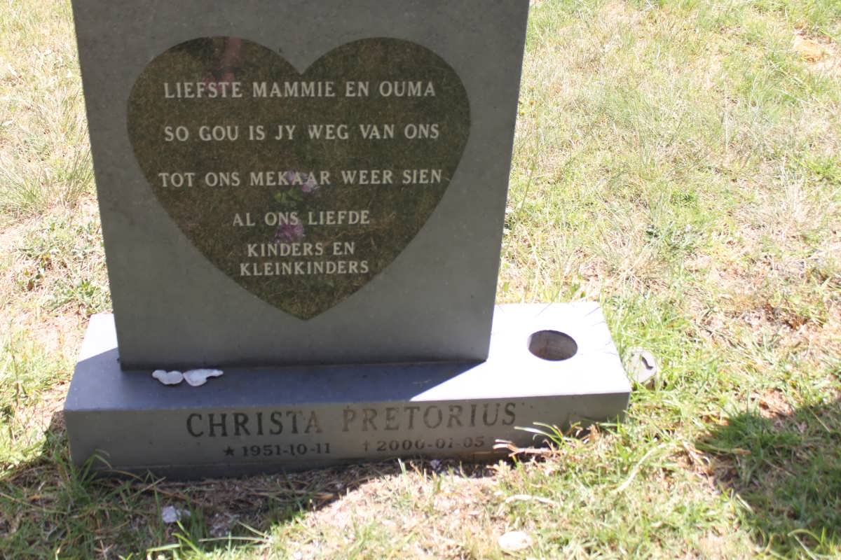 PRETORIUS Christa 1951-2000