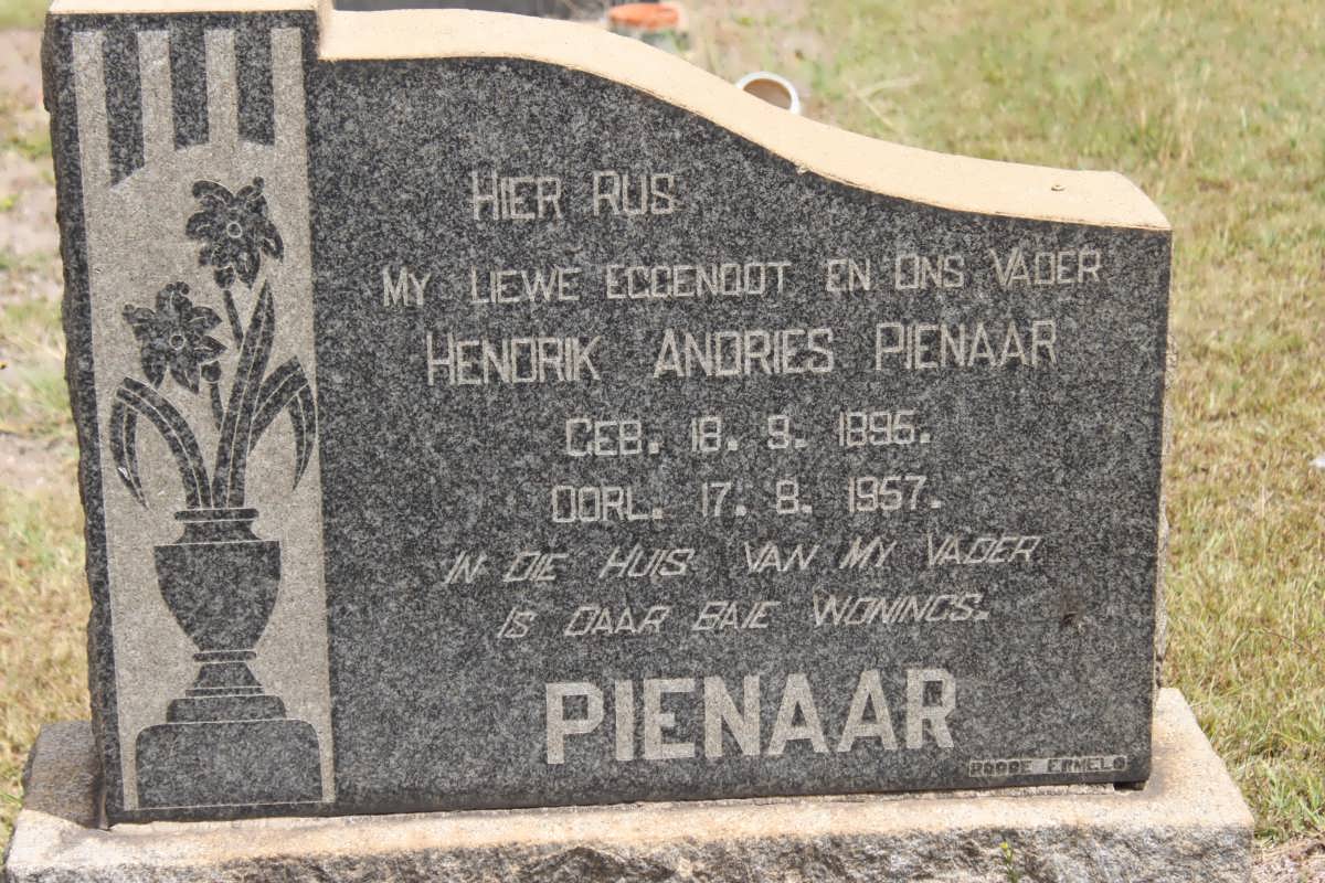 PIENAAR Hendrik Andries 1895-1957
