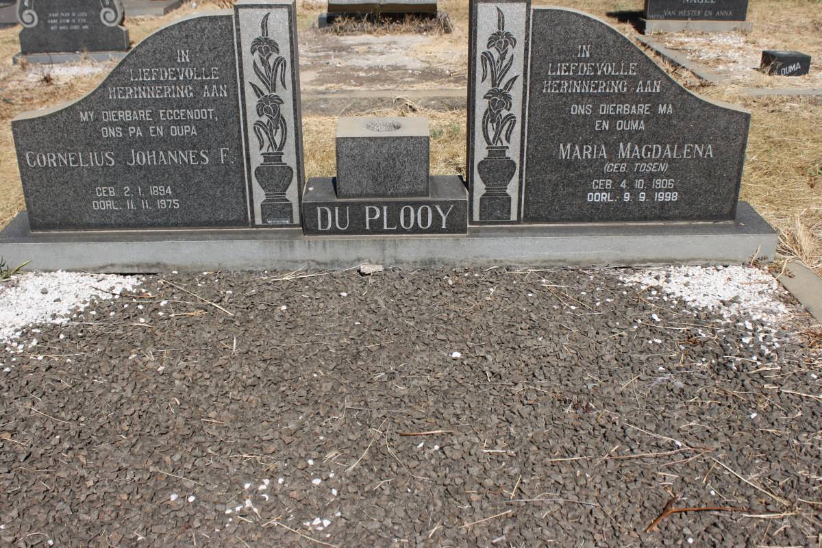 PLOOY Cornelius Johannes F., du 1894-1975 &amp; Maria Magdalena TOSEN 1906-1998