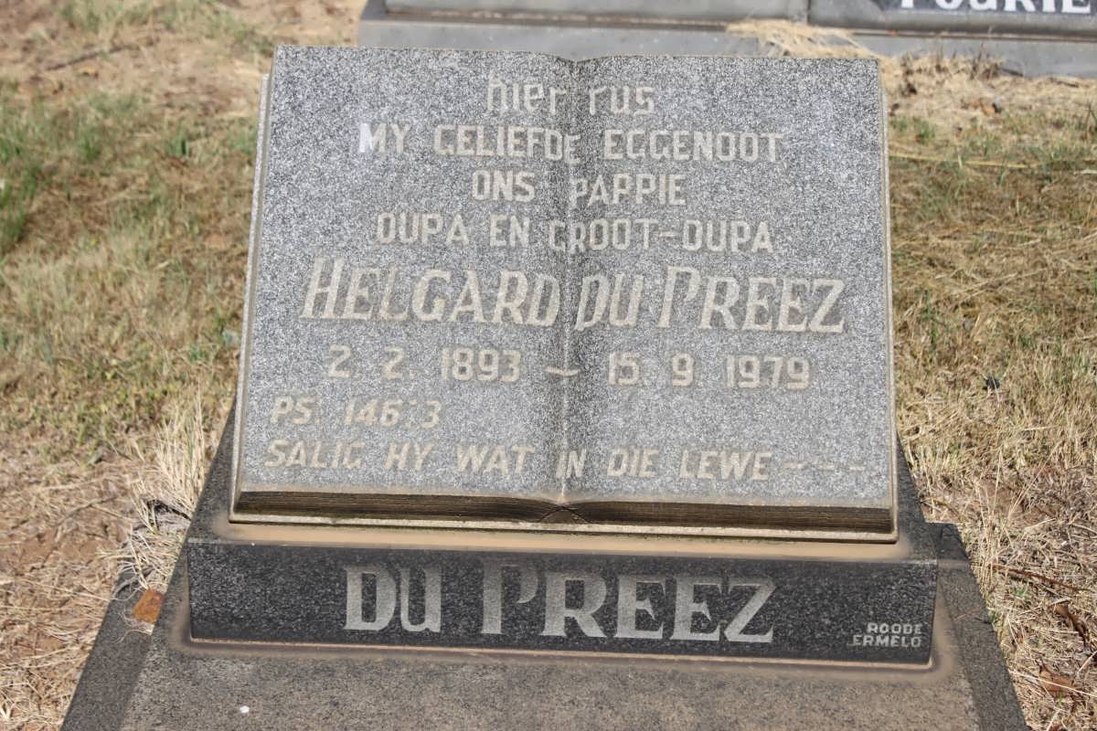 PREEZ Helgard, du 1893-1979