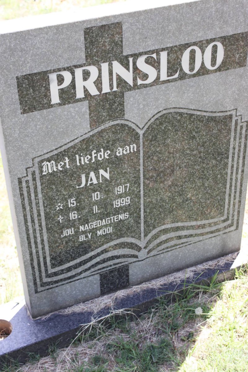 PRINSLOO Jan 1917-1999