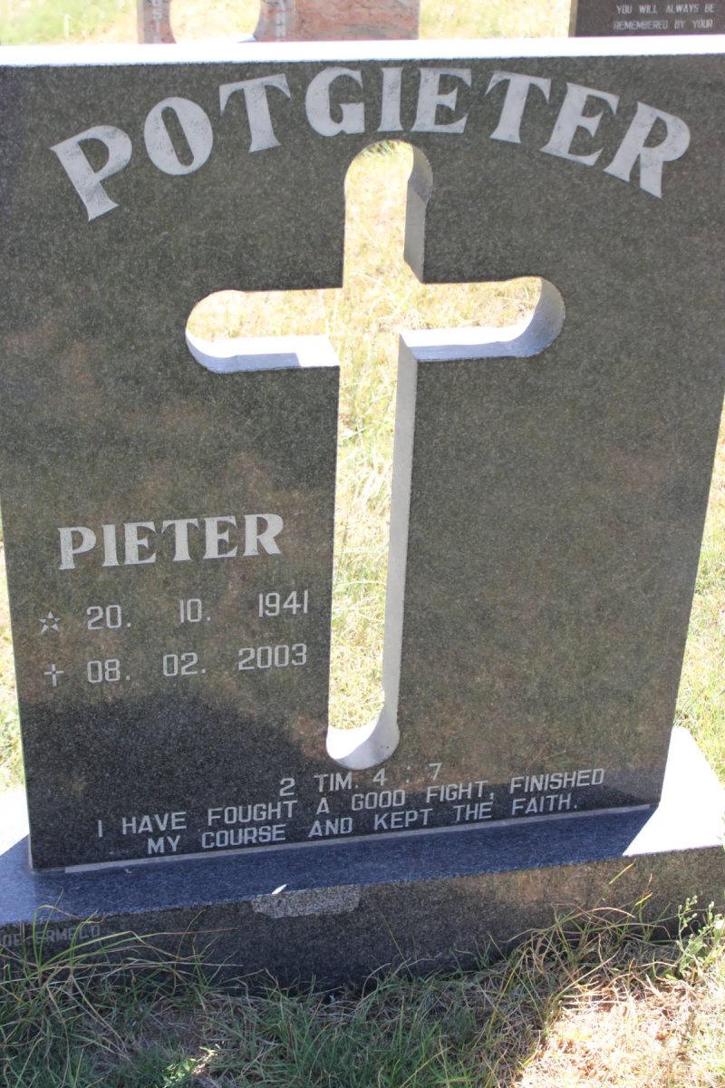 POTGIETER Pieter 1941-2003