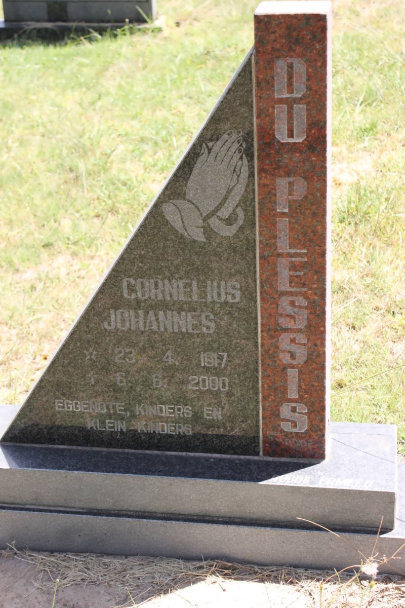 PLESSIS Cornelius Johannes, du 1917-2000