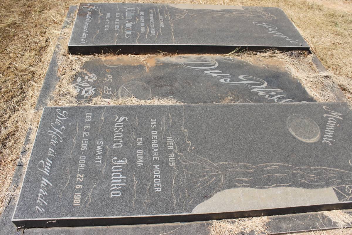 PLESSIS Willem Jacobus, du 1898-1974 &amp; Susara Judika SWART 1906-1981