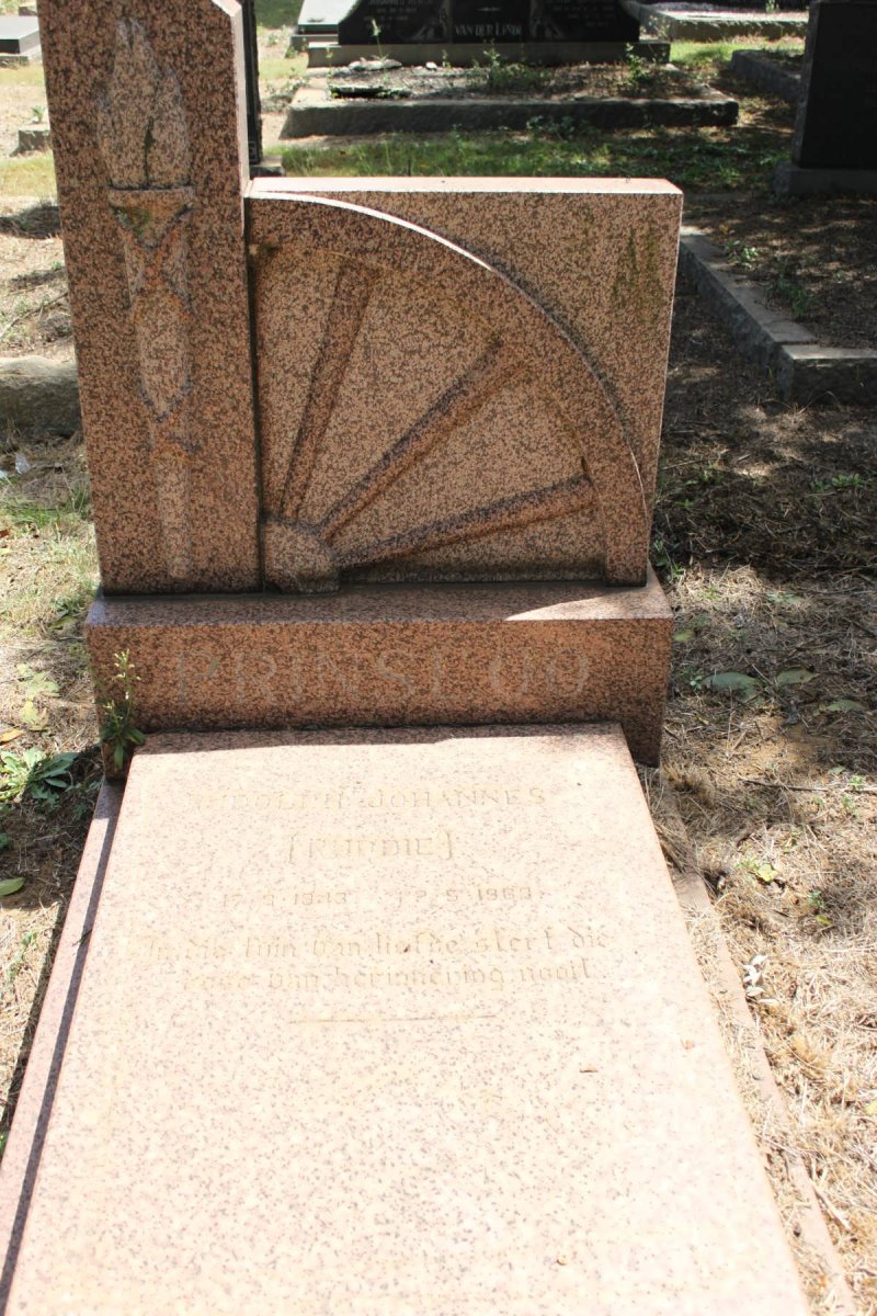 PRINSLOO Rudolph Johannes 1943-1968