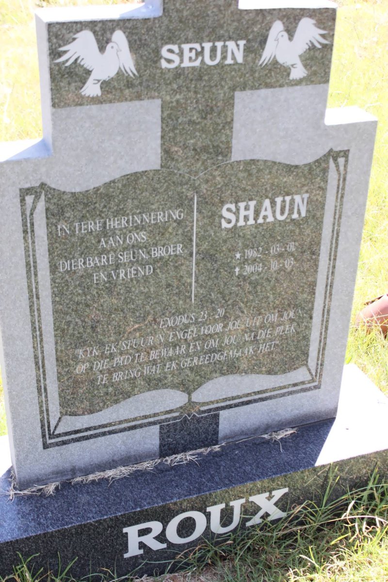 ROUX Shaun 1982-2004