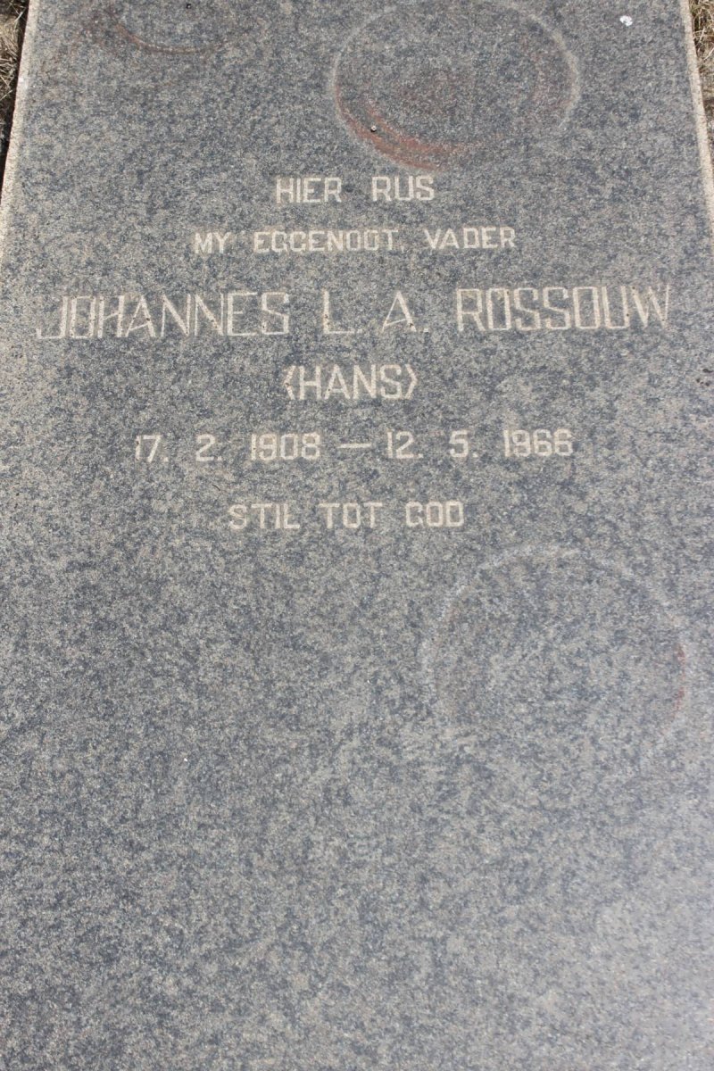 ROSSOUW Johannes L.A. 1908-1966