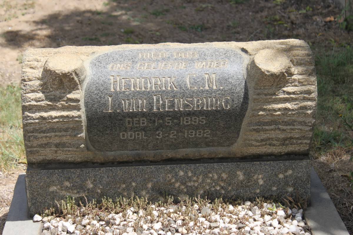 RENSBURG Hendrik C.M., J van 1895-1982