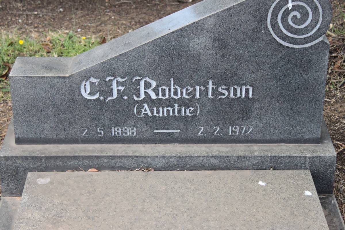 ROBERTSON C.F. 1898-1977