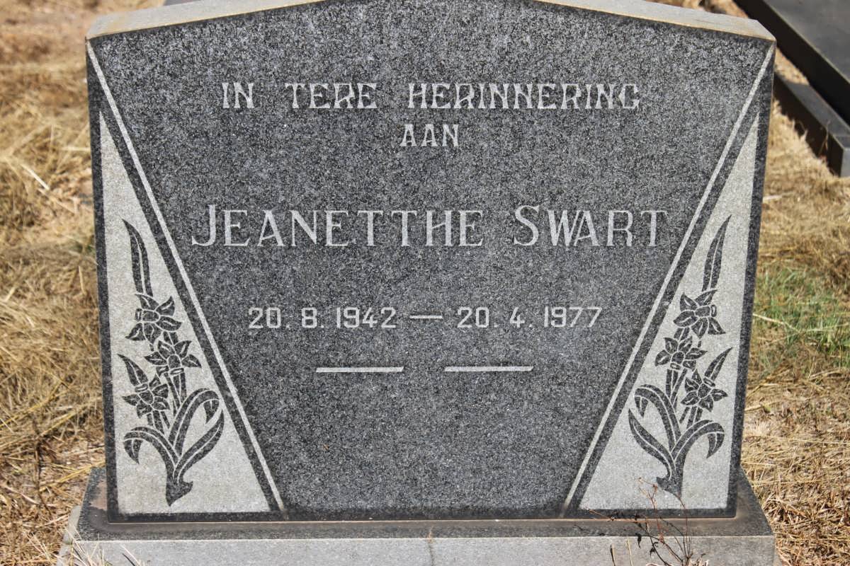 SWART Jeanette 1942-1977