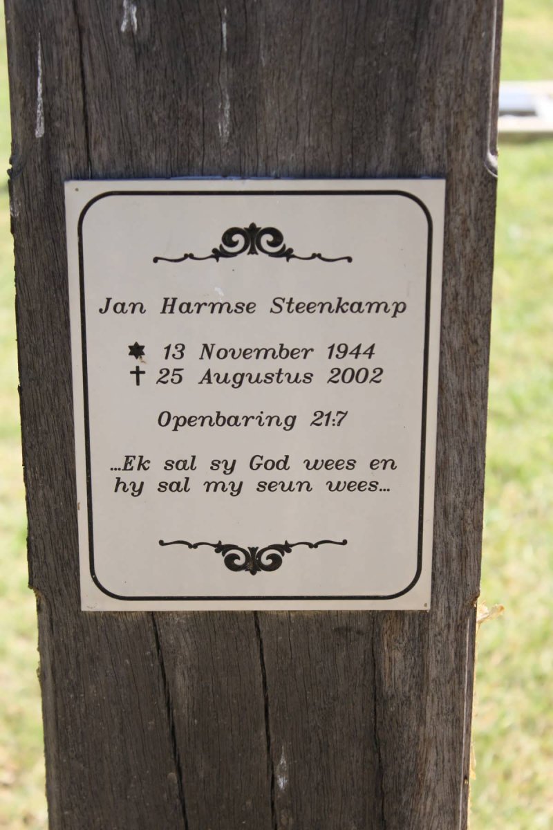 STEENKAMP Jan Harmse 1944-2002