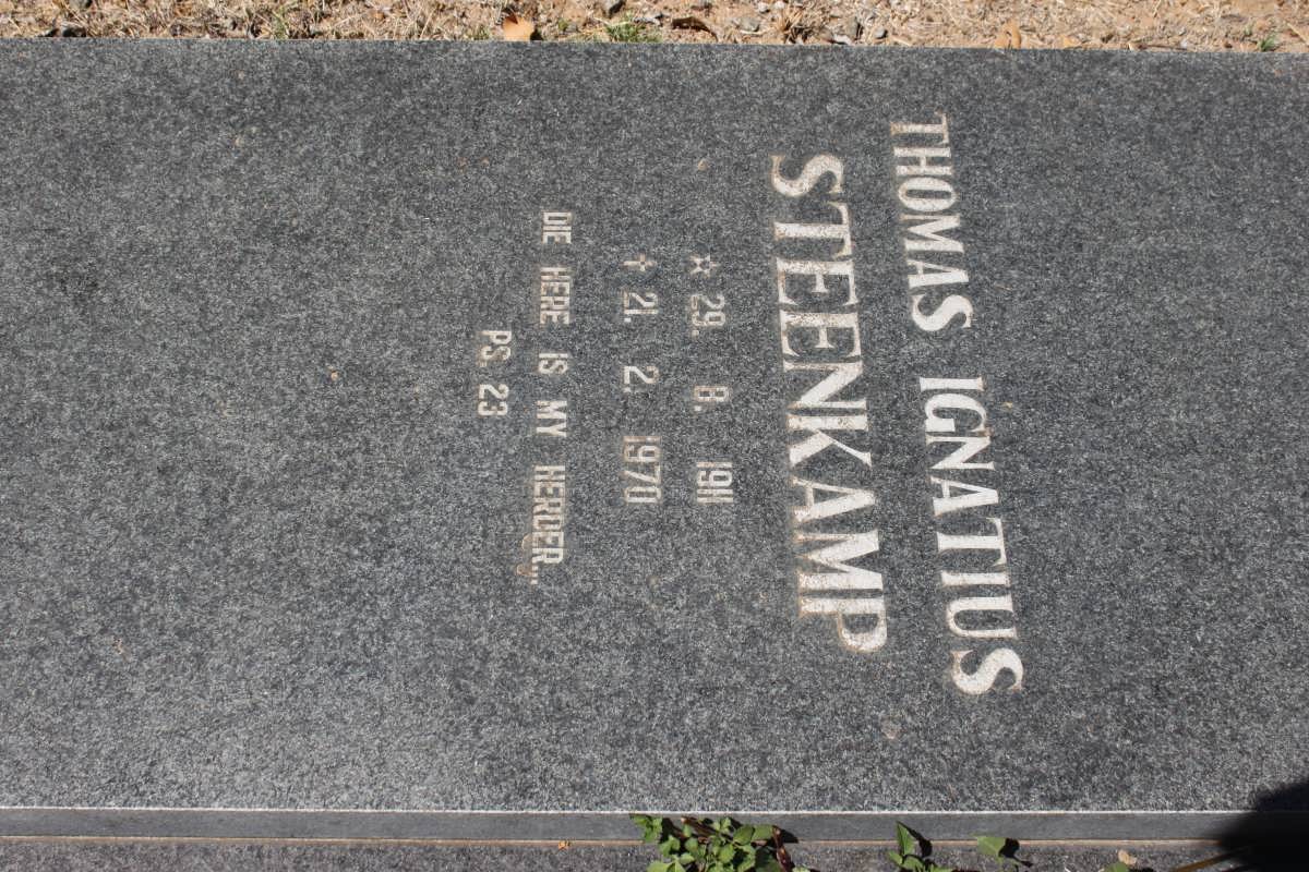 STEENKAMP Thomas Ignatius 1911-1970
