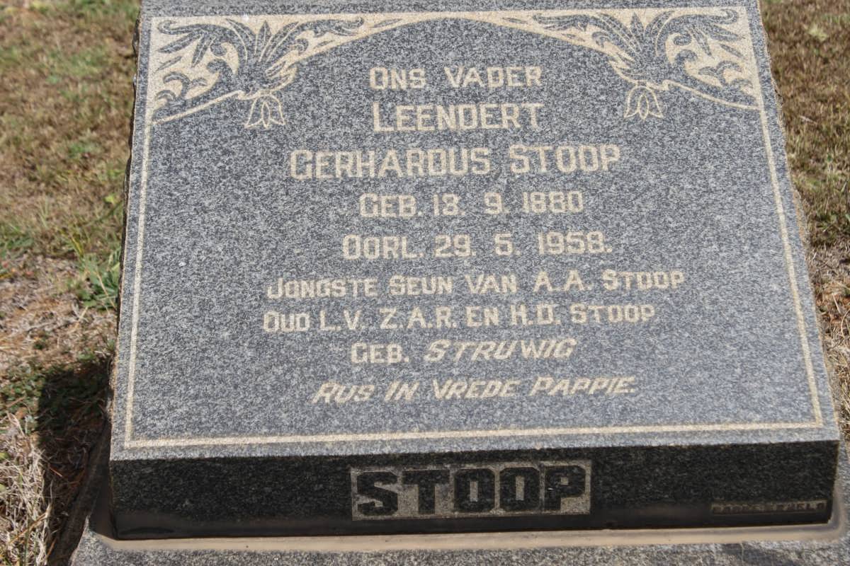STOOP Gerhardus 1880-1958