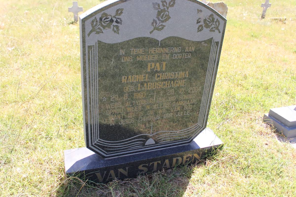 STADEN Rachel Christina, van geb LABUSCHAGNE 1960-2004