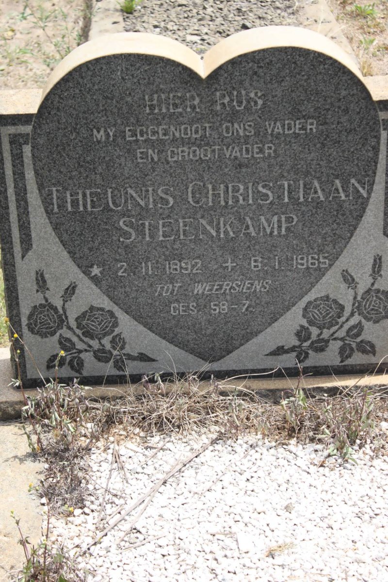 STEENKAMP Theunis Christiaan 1892-1965