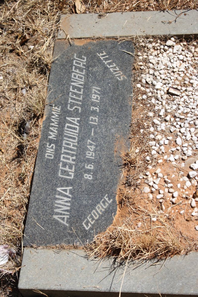 STEENBERG Anna Gertruida 1947-1971