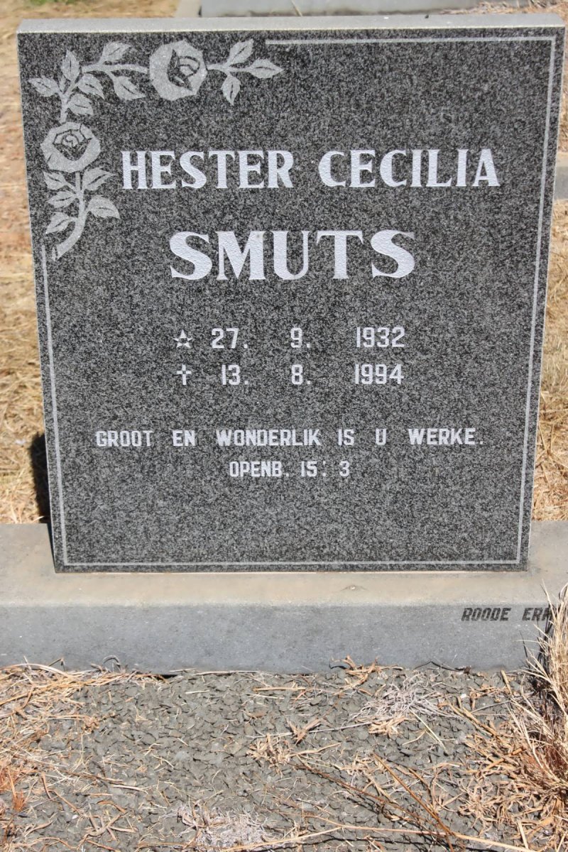 SMUTS Hester Cecilia 1932-1994
