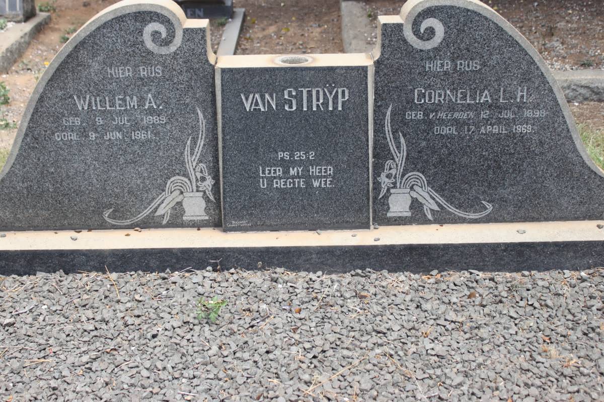 STRYP Willem A., van 1889-1961 &amp; Cornelia L.H. V. HEERDEN 1898-1969