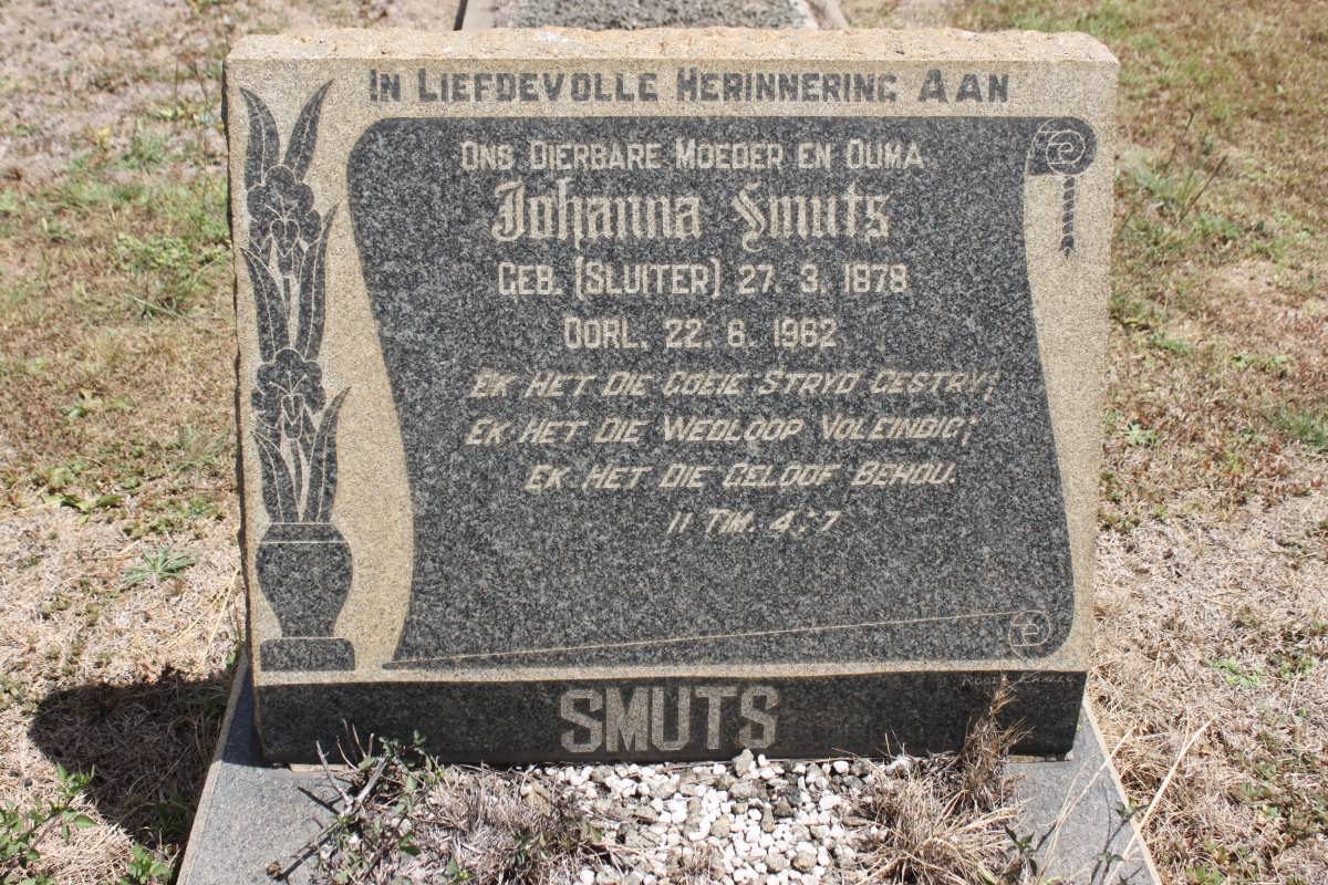 SMUTS Johanna geb SLUITER 1878-1962