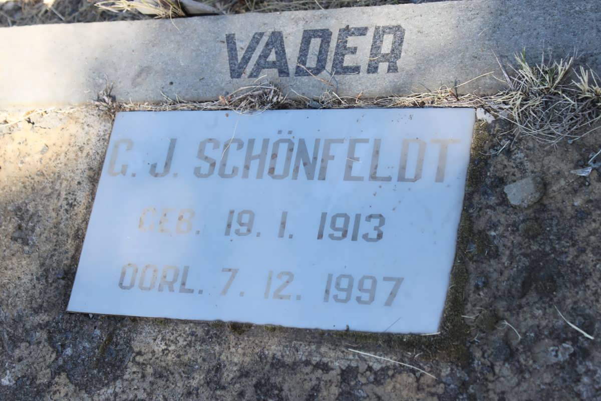 SCHONFELDT G.J. 1913-1997