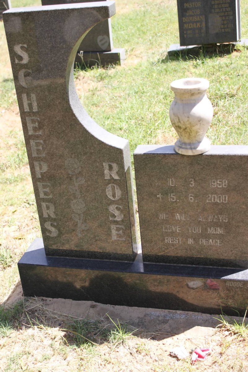 SCHEEPERS Rose 1958-2000