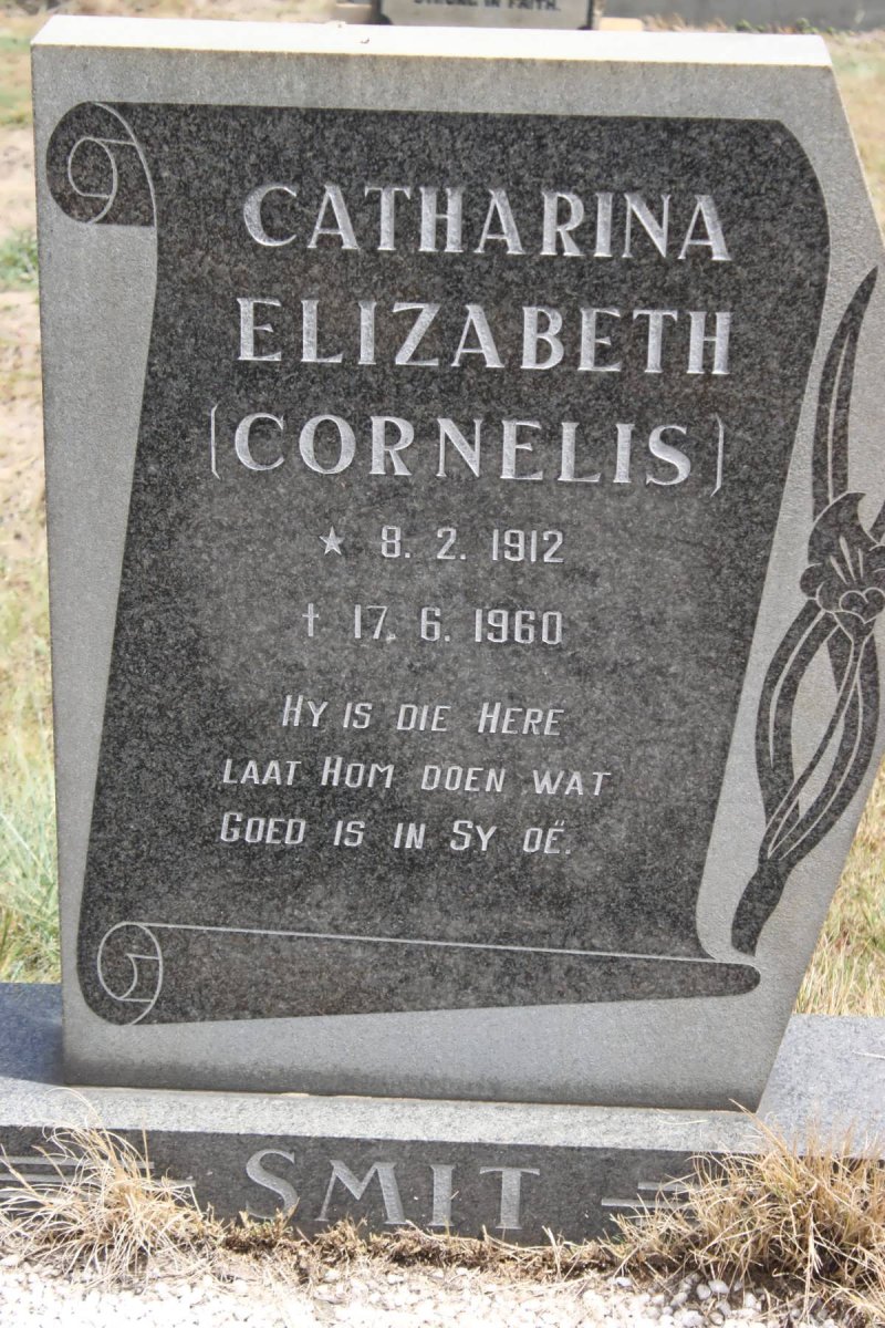SMIT Catharina Elizabeth geb CORNELIS 1912-1960