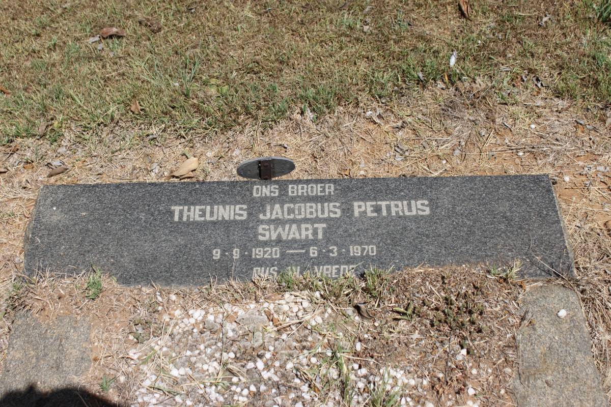 SWART Theunis Jacobus Petrus 1920-1970