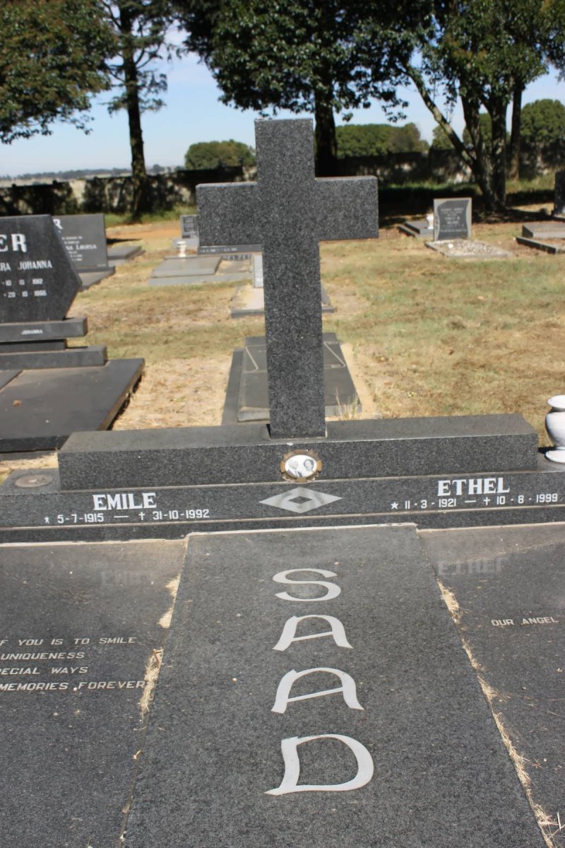 SAAD Emile 1915-1992 &amp; Ethel 1921-1999