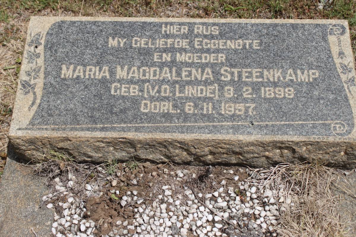 STEENKAMP Maria Magdalena geb V.D. LINDE 1898-1957