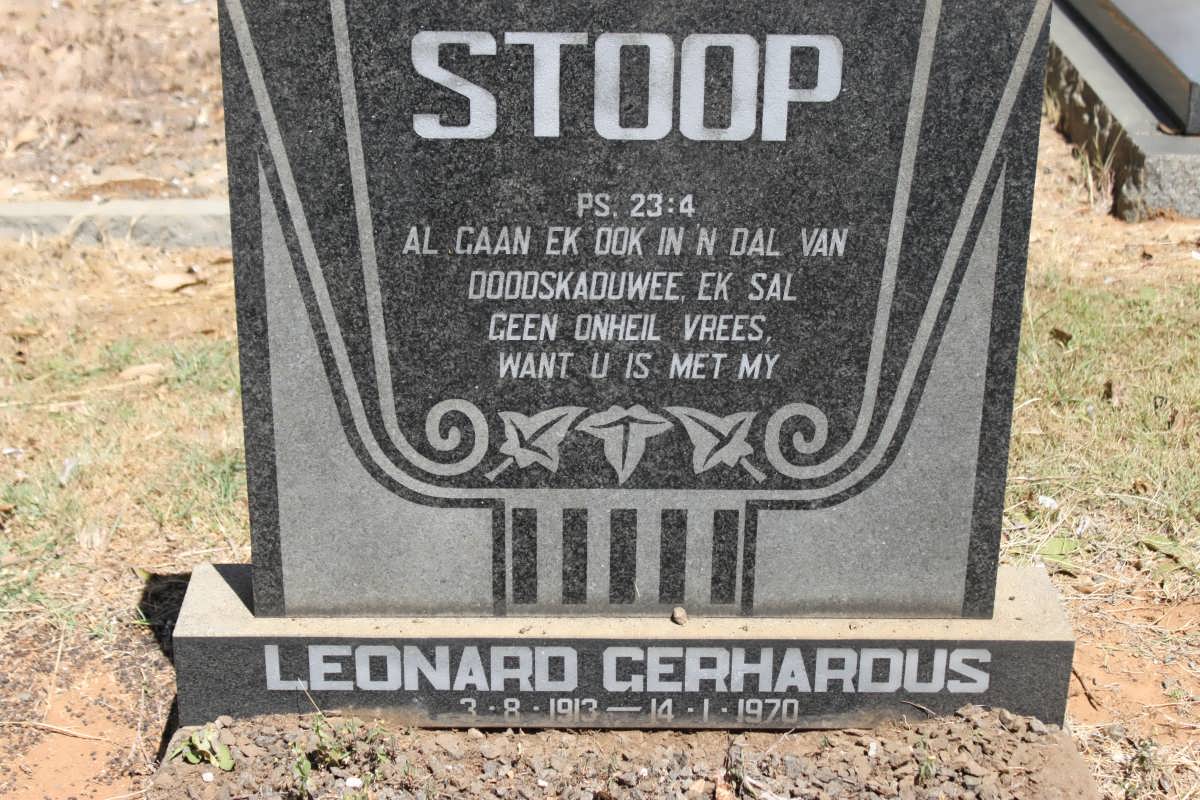 STOOP Leonard Gerhardus 1913-1970
