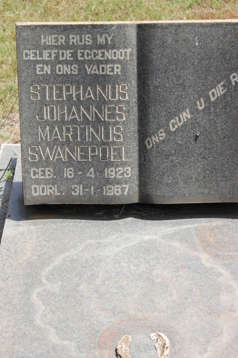 SWANEPOEL Stephanus Johannes Martinus 1923-1967
