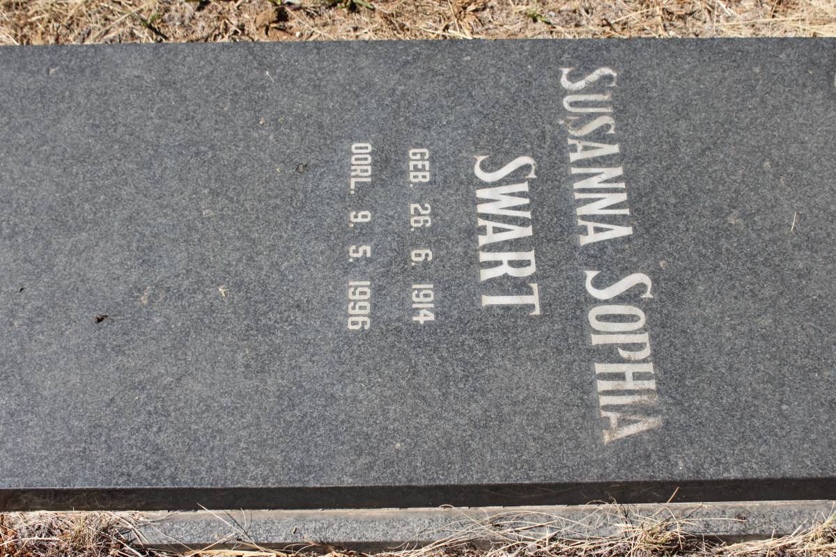 SWART Susanna Sophia 1914-1996