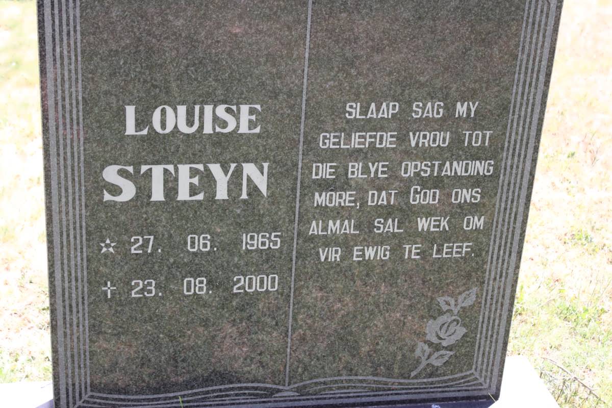 STEYN Louise 1965-2000