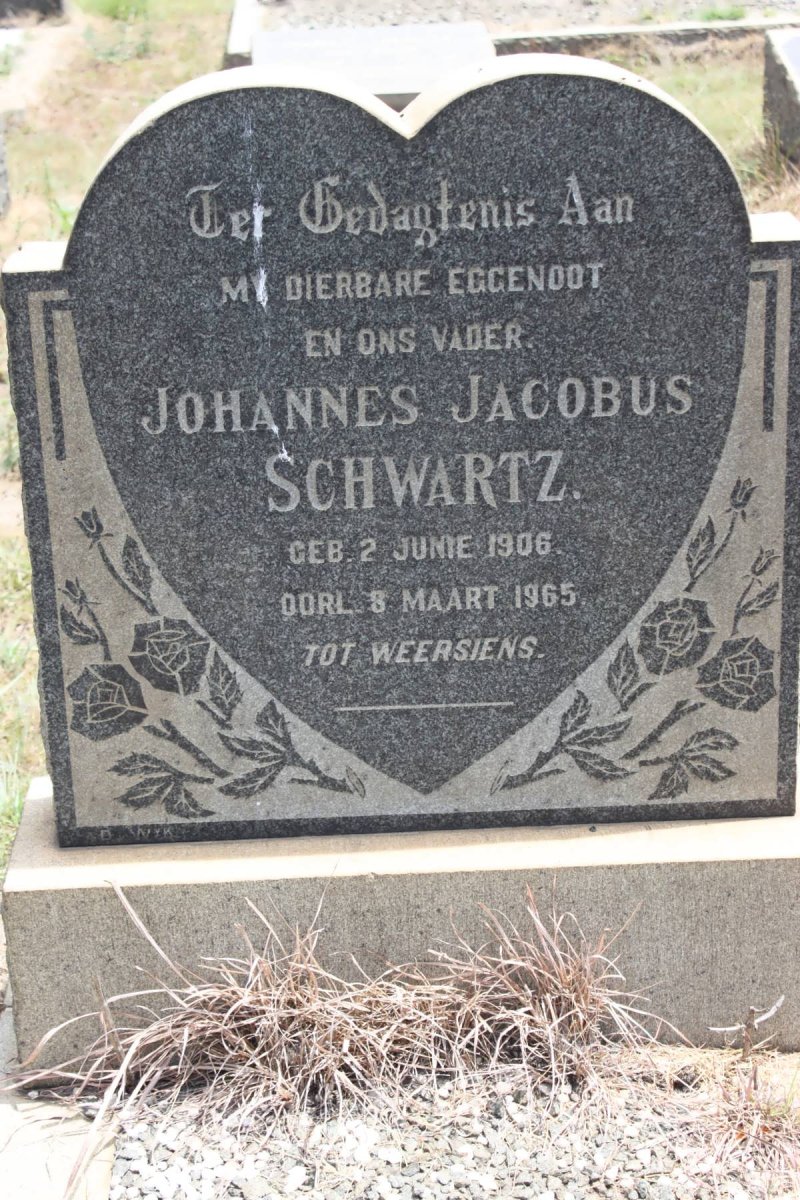 SCHWARTZ Johannes Jacobus 1906-1965