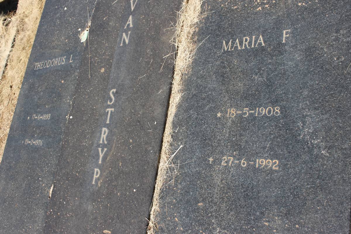 STRYP Theodorus L., van 1893-1976 &amp; Maria F. 1908-1992