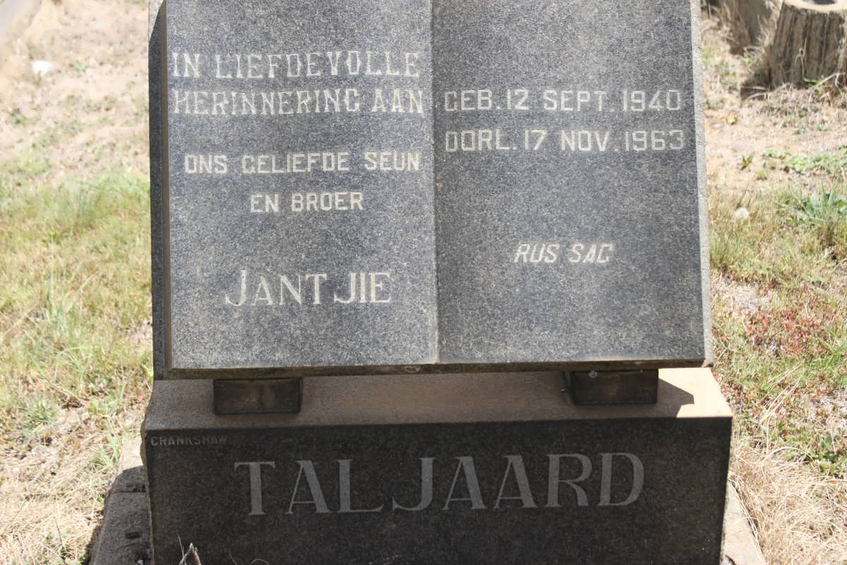 TALJAARD Jantjie 1940-1963