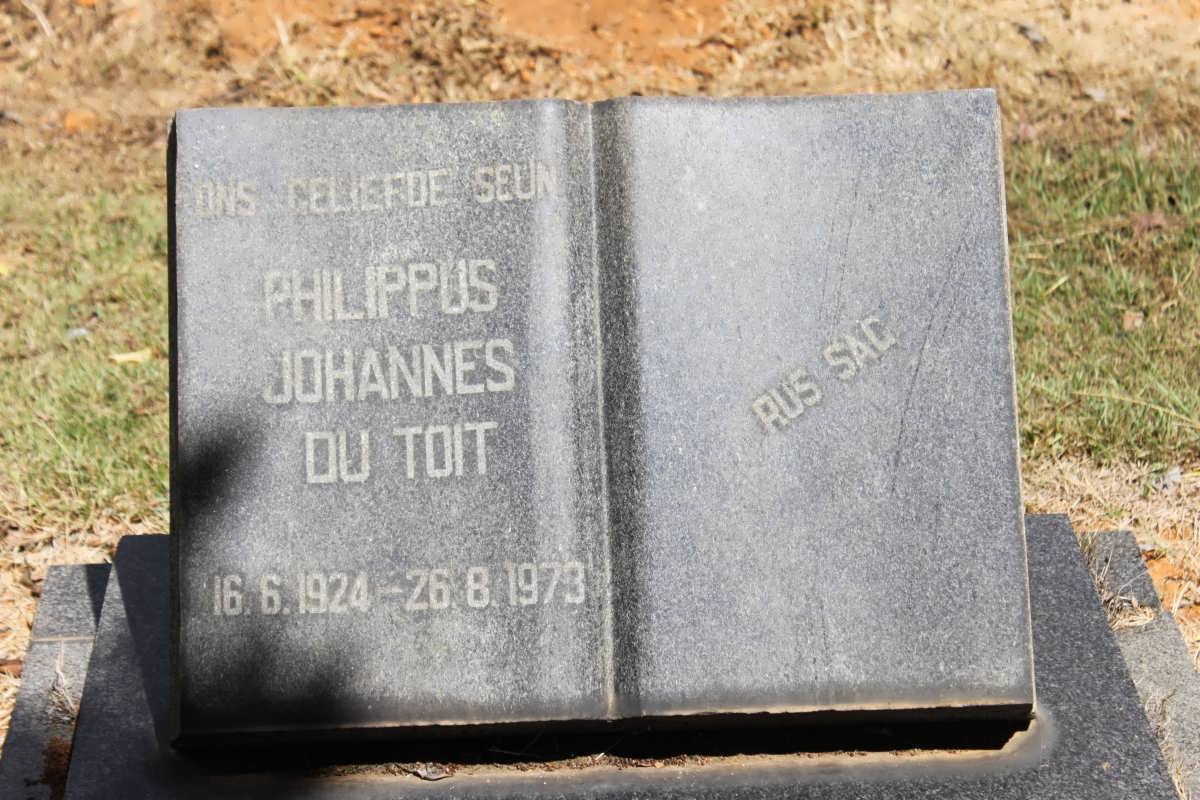 TOIT Philippus Johannes, du 1924-1973