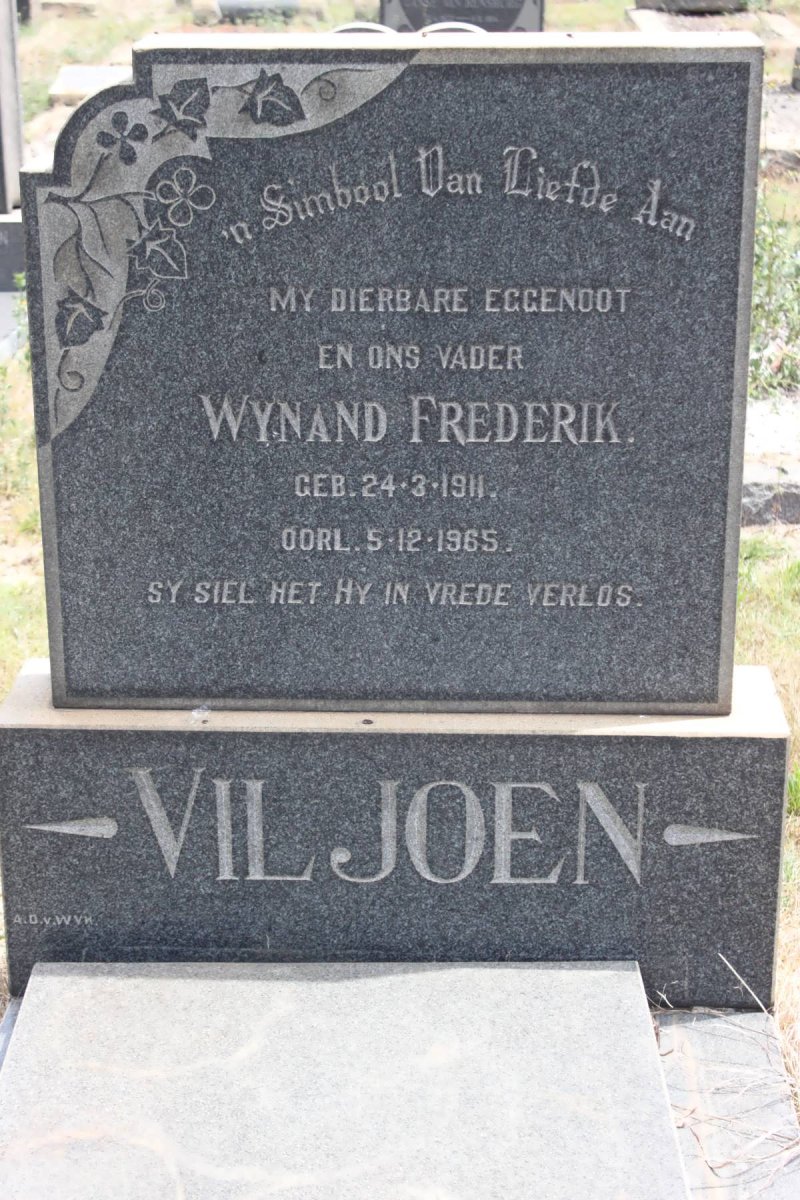 VILJOEN Wynand Frederik 1911-1965