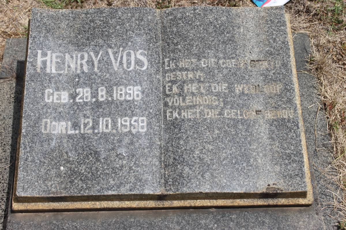 VOS Henry 1896-1958