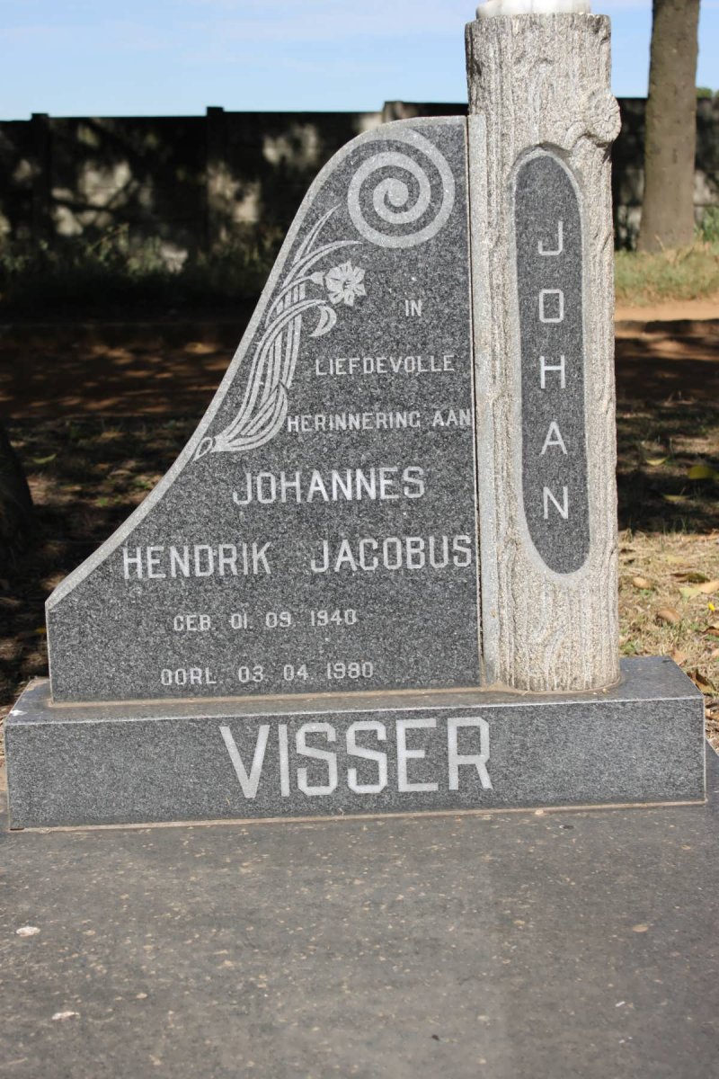 VISSER Johannes Hendrik Jacobus 1940-1980