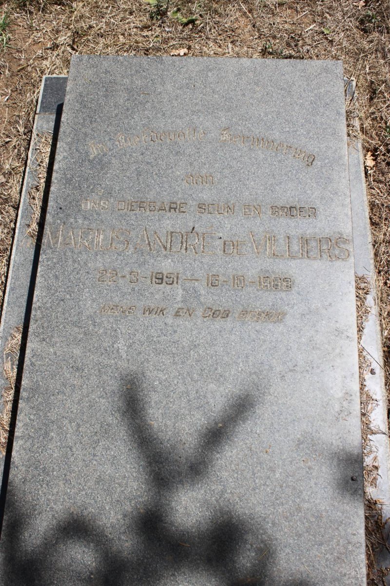 VILLIERS Marius Andre, de 1951-1968