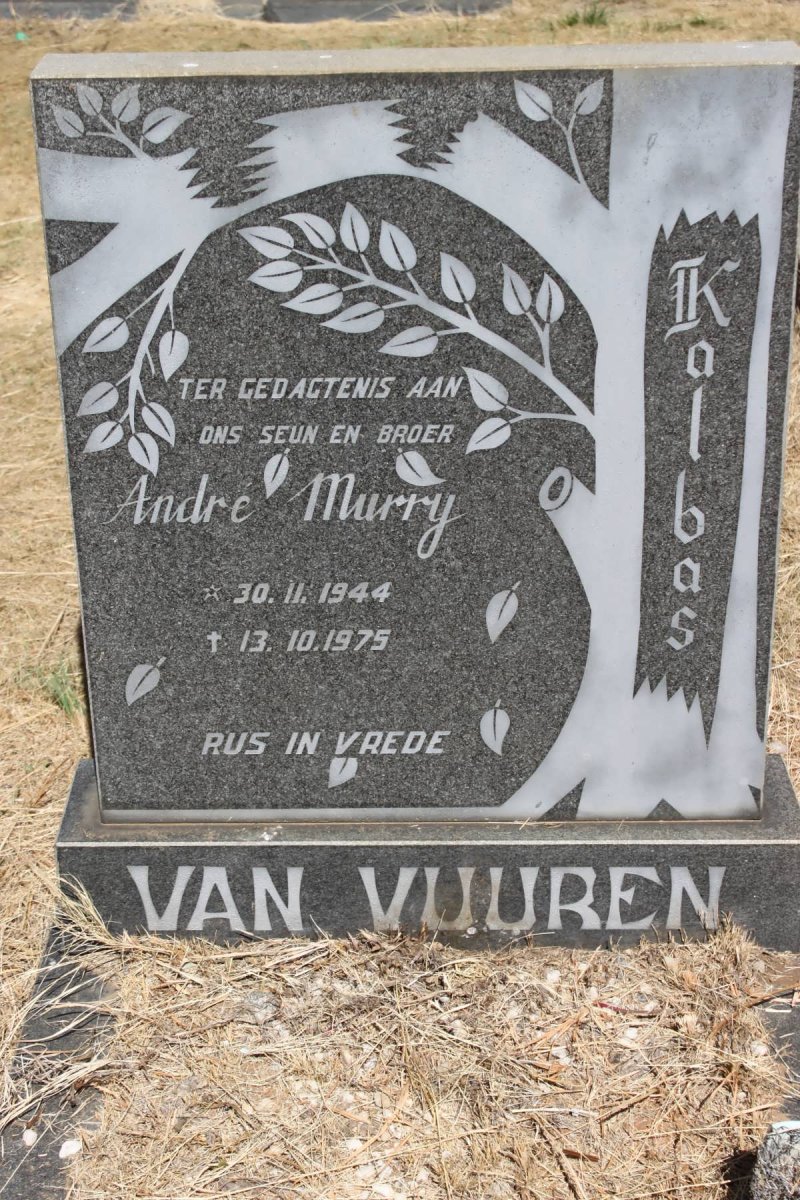 VUUREN Andre Murry, van 1844-1975