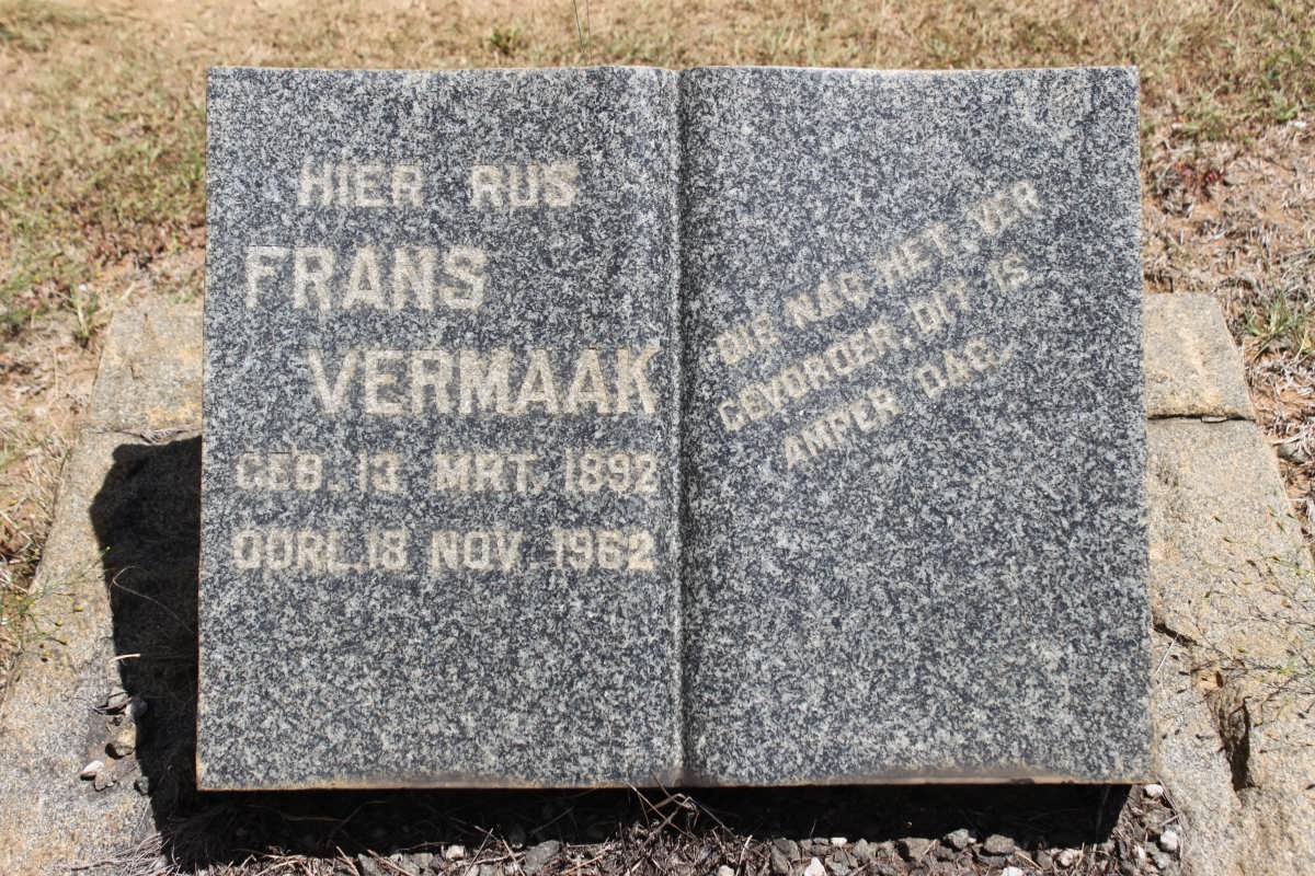 VERMAAK Frans 1892-1962