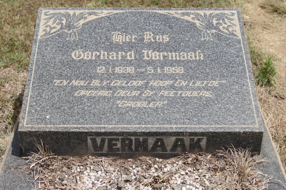 VERMAAK Gerhard 1938-1958