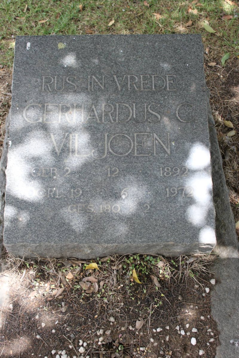 VILJOEN Gerhardus C. 1892-1972