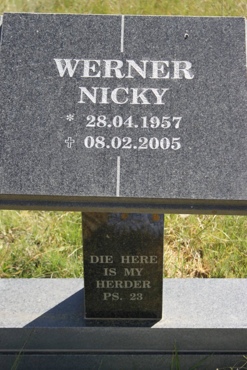 WERNER Nicky 1957-2005
