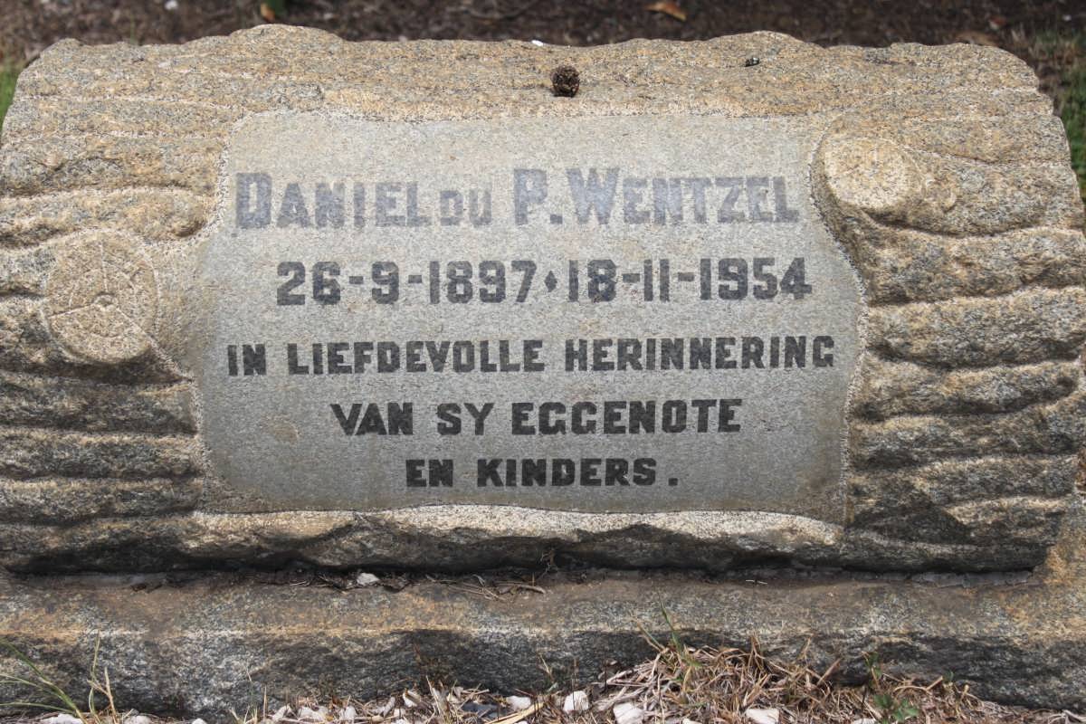 WENTZEL Daniel Du P. 1897-1954